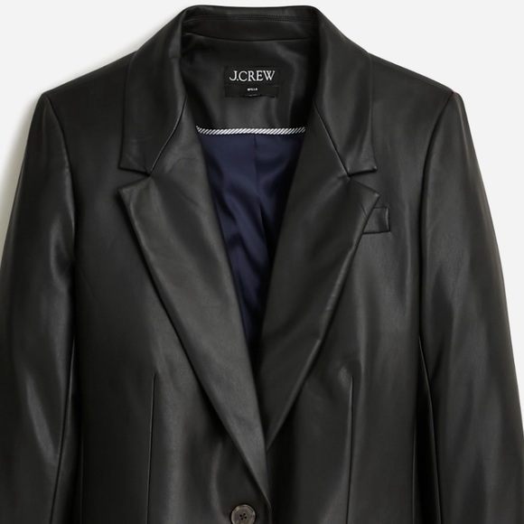 J.Crew Willa blazer in faux leather - Picture 7 of 11